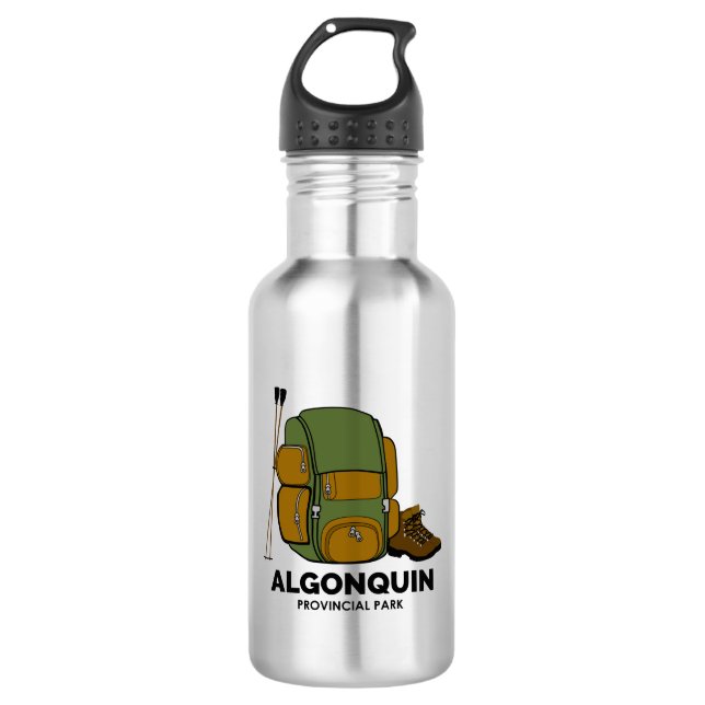 Algonquin Provincial Park Backpack Edelstahlflasche (Vorderseite)
