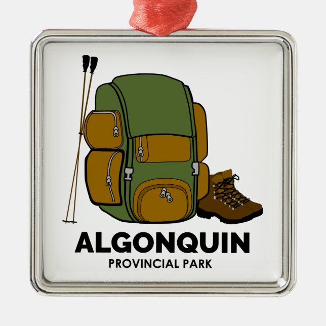 Algonquin Provincial Park Backpack Ornament Aus Metall (Vorne)