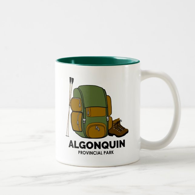 Algonquin Provincial Park Backpack Zweifarbige Tasse (Rechts)