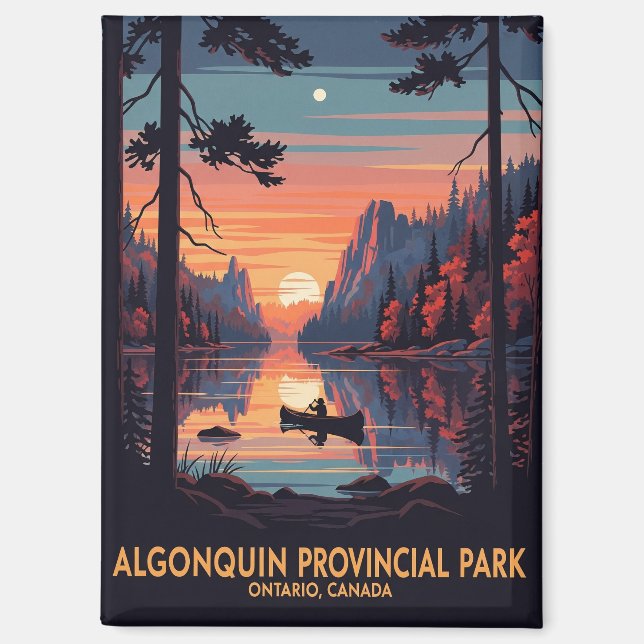 Algonquin Provincial Park Canada Magnet (Vorderseite)