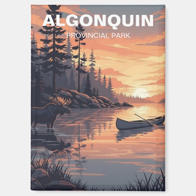 Algonquin Provincial Park Canada Magnet (Vorderseite)
