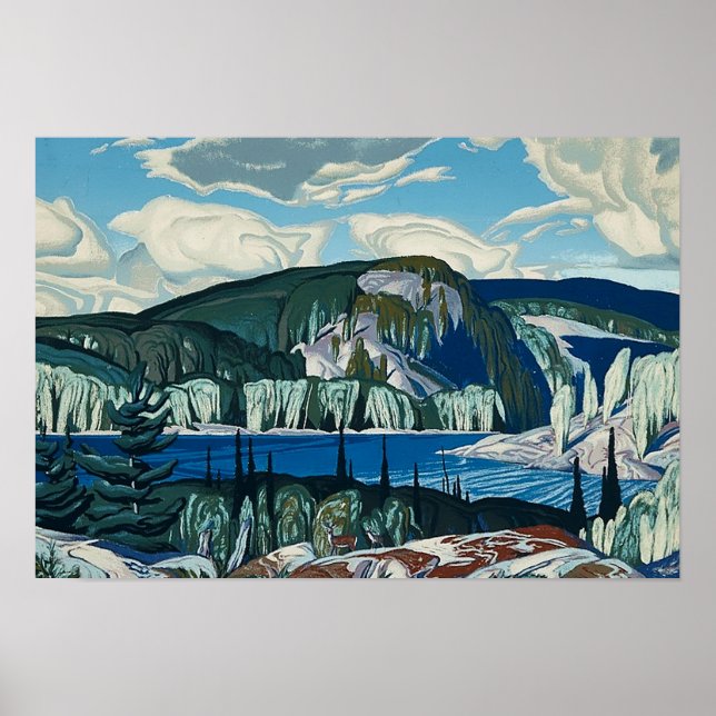 Algonquin Provincial Park Malerei durch AJ Casson Poster (Vorne)