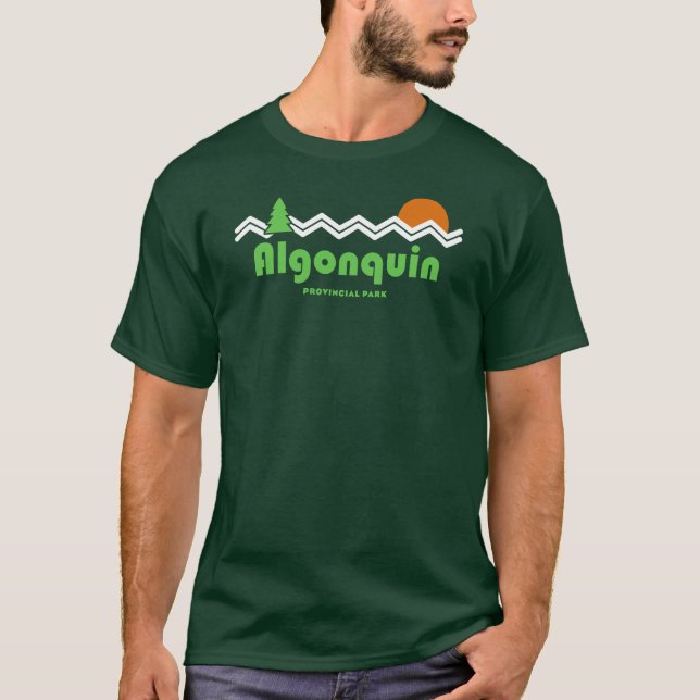 Algonquin Provincial Park Retro T-Shirt (Vorderseite)