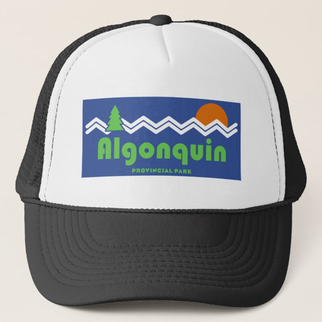 Algonquin Provincial Park Retro Truckerkappe (Vorderseite)