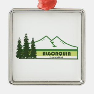 Algonquin Provinzpark Grüne Streifen Ornament Aus Metall
