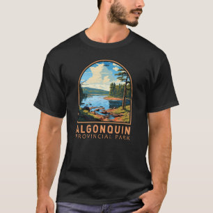 Algonquin Provinzpark Reisen Abzeichen T-Shirt