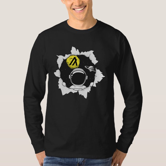 Algorand Token Cryptocurrency Space Moon Gear T-Shirt (Vorderseite)