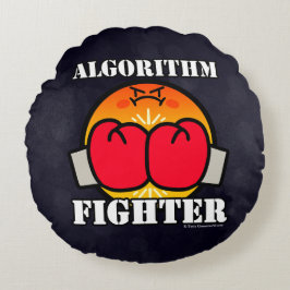 Algorithm Fighter Rundes Kissen