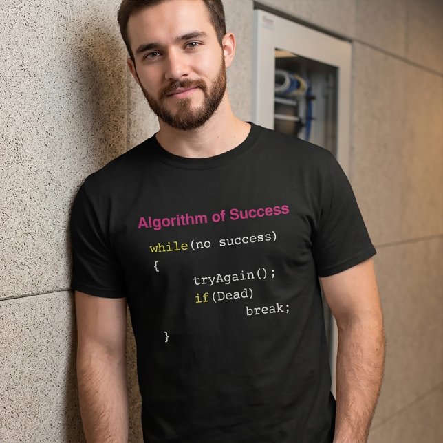 Algorithmus für Erfolg Programmierer Full Stack IT T-Shirt (Von Creator hochgeladen)