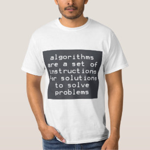 Algorithmus Instructions Solutions Löst Probleme T-Shirt