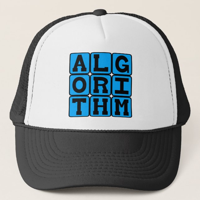 Algorithmus, mathematische Formel Truckerkappe (Vorderseite)