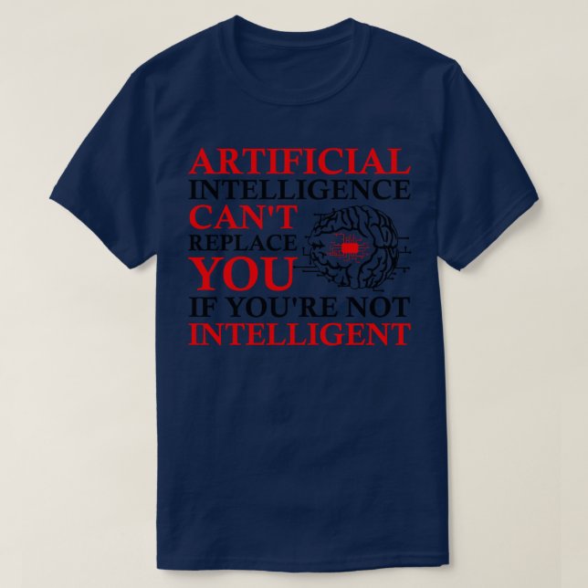 Algorithmus-Programmierer für künstliche Intellige T-Shirt (Design vorne)