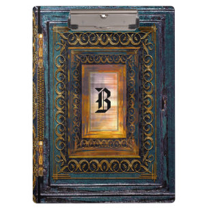 Algortex Elkin Old Book Style Cool Monogramm Klemmbrett