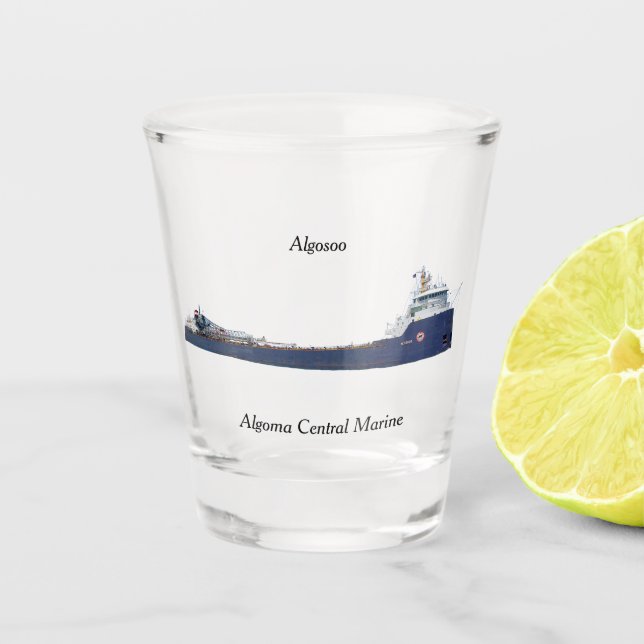 Algosoo-Schussglas Schnapsglas (Vorderseite)
