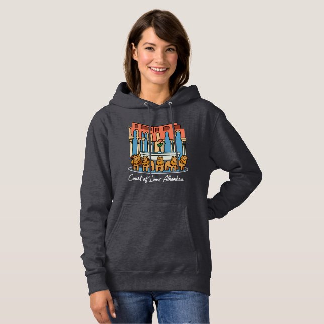 Alhambra Court of the Lions 3 Hoodie (Vorne ganz)