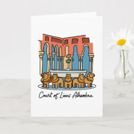 Alhambra Court of the Lions 3 Karte