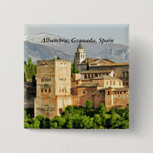 Alhambra, Granada, Andalusien, Spanien Button