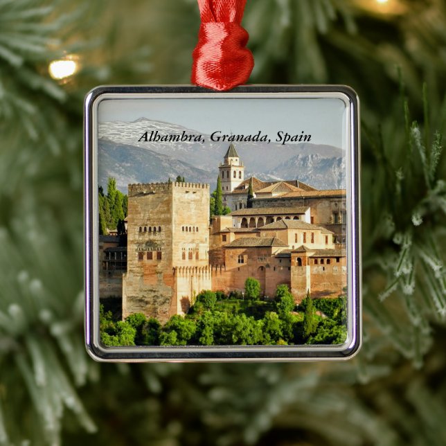 Alhambra, Granada, Andalusien, Spanien Ornament Aus Metall (Baum)