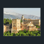 Alhambra, Granada, Andalusien, Spanien Postkarte<br><div class="desc">Alhambra in Granada, Spanien, berühmte Sehenswürdigkeit</div>