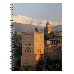 Alhambra; Granada; Andalusien, Spanien, Sierra Notizblock