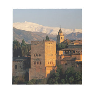 Alhambra; Granada; Andaslusia, Spanien, Sierra Notizblock