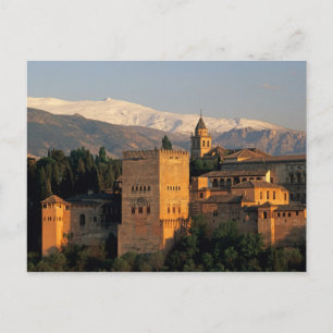 Alhambra; Granada; Andaslusia, Spanien, Sierra Postkarte