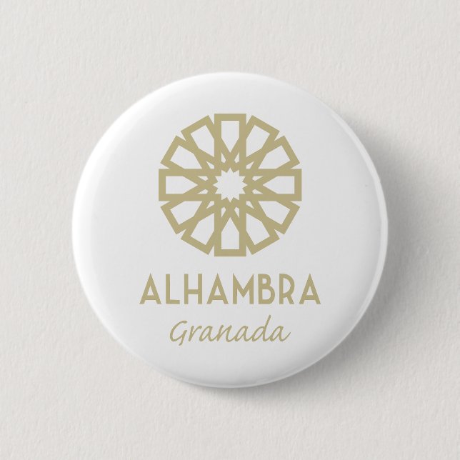 Alhambra Granada Button (Vorderseite)