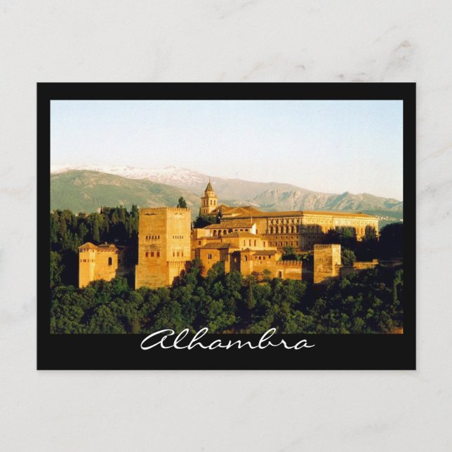 Alhambra granada postkarte (Vorderseite)