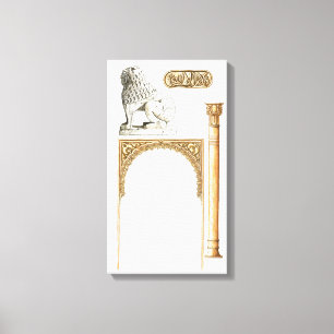 Alhambra Granada Spanien. Details Leinwanddruck