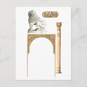 Alhambra Granada Spanien. Details Postkarte