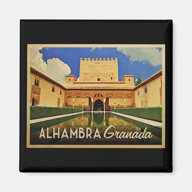 Alhambra Granada Spanien Magnet (Vorne)