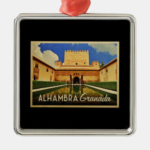 Alhambra Granada Spanien Ornament Aus Metall