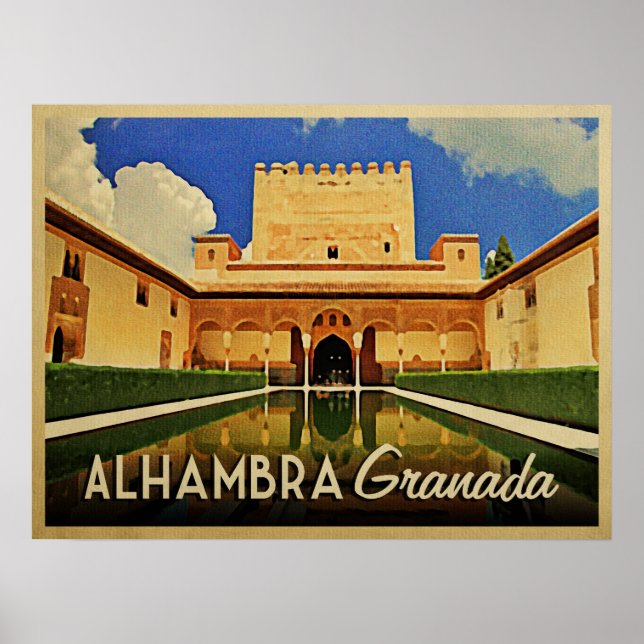 Alhambra Granada Spanien Poster (Vorne)
