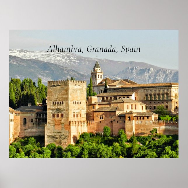 Alhambra, Granada, Spanien Poster (Vorne)