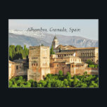 Alhambra, Granada, Spanien Postkarte<br><div class="desc">Alhambra in Granada,  Spanien,  berühmte Sehenswürdigkeit</div>