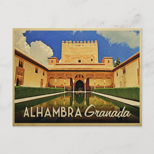 Alhambra Granada Spanien Postkarte (Vorderseite)