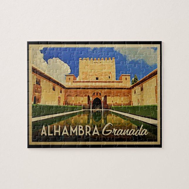 Alhambra Granada Spanien Puzzle (Horizontal)