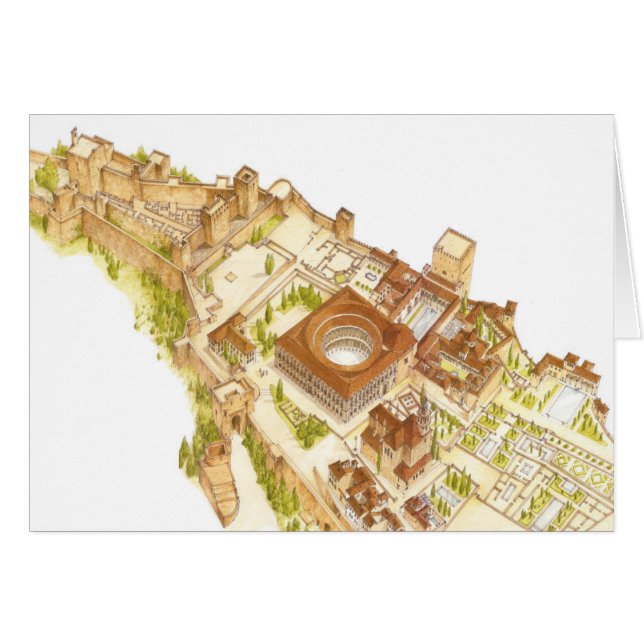 Alhambra Granada Spanien. Schloss und Paläste (Vorderseite (Horizontal))