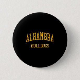 Alhambra High School Hs Martinez Ca Vintage Srts Button