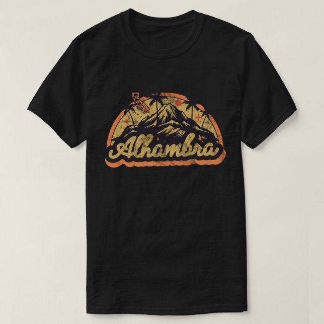 Alhambra, Kalifornien T-Shirt (Design vorne)