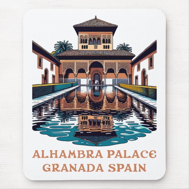 Alhambra Palace Granada Spanien Mousepad (Vorne)