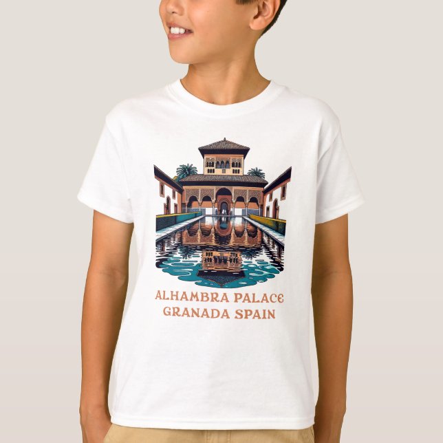 Alhambra Palace Granada Spanien T-Shirt (Vorderseite)