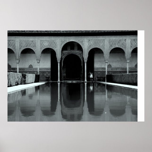Alhambra-Reflexion Poster (Vorne)