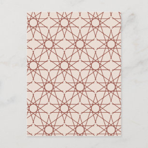 Alhambra-Rosen-Geometrie Postkarte