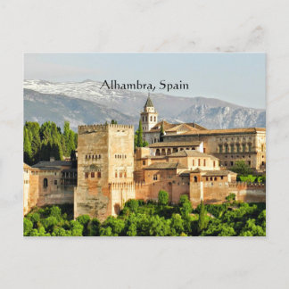 Alhambra, Spanien Feiertagspostkarte