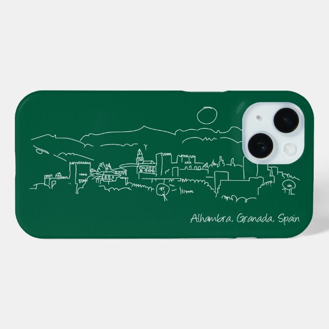 Alhambra Sunset Case-Mate iPhone Hülle (Rückseite (Horizontal))
