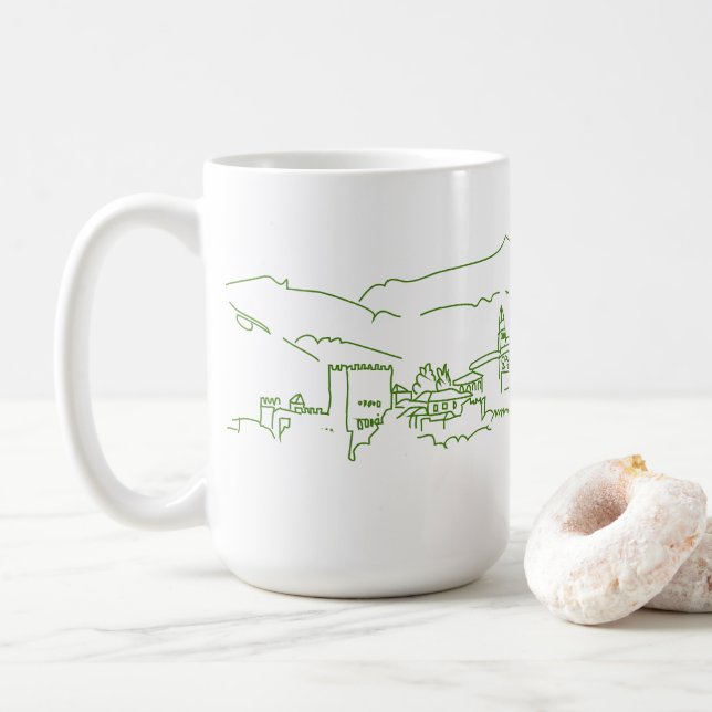 Alhambra Sunset Kaffeetasse (Mit Donut)