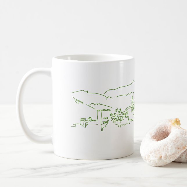 Alhambra Sunset Kaffeetasse (Mit Donut)