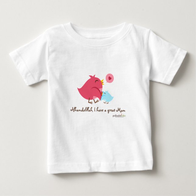 Alhamdulillah, ich habe eine große Mama Baby T-Shi T-shirt (Vorderseite)