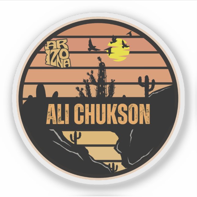 Ali Chukson, Arizona Aufkleber (Vorderseite)